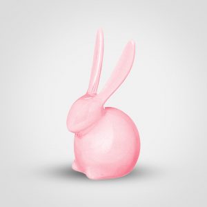 Coniglietto rosa bomboniera - immagine prodotto