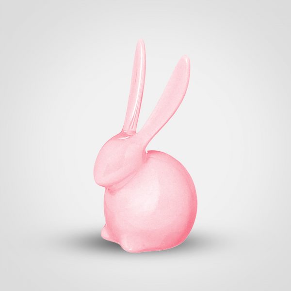 Coniglietto rosa bomboniera - immagine prodotto