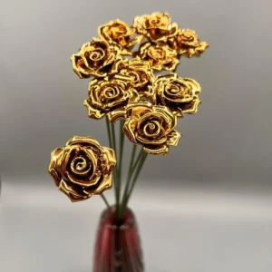 Fiori Rosa Metal - Box 10pz