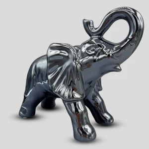 elefante in ceramica di colore night blue pearl di Natural Style.