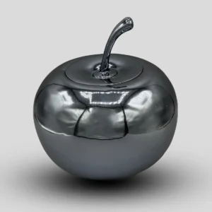 mela in ceramica di colore Night Blue Pearl di Natural Style.